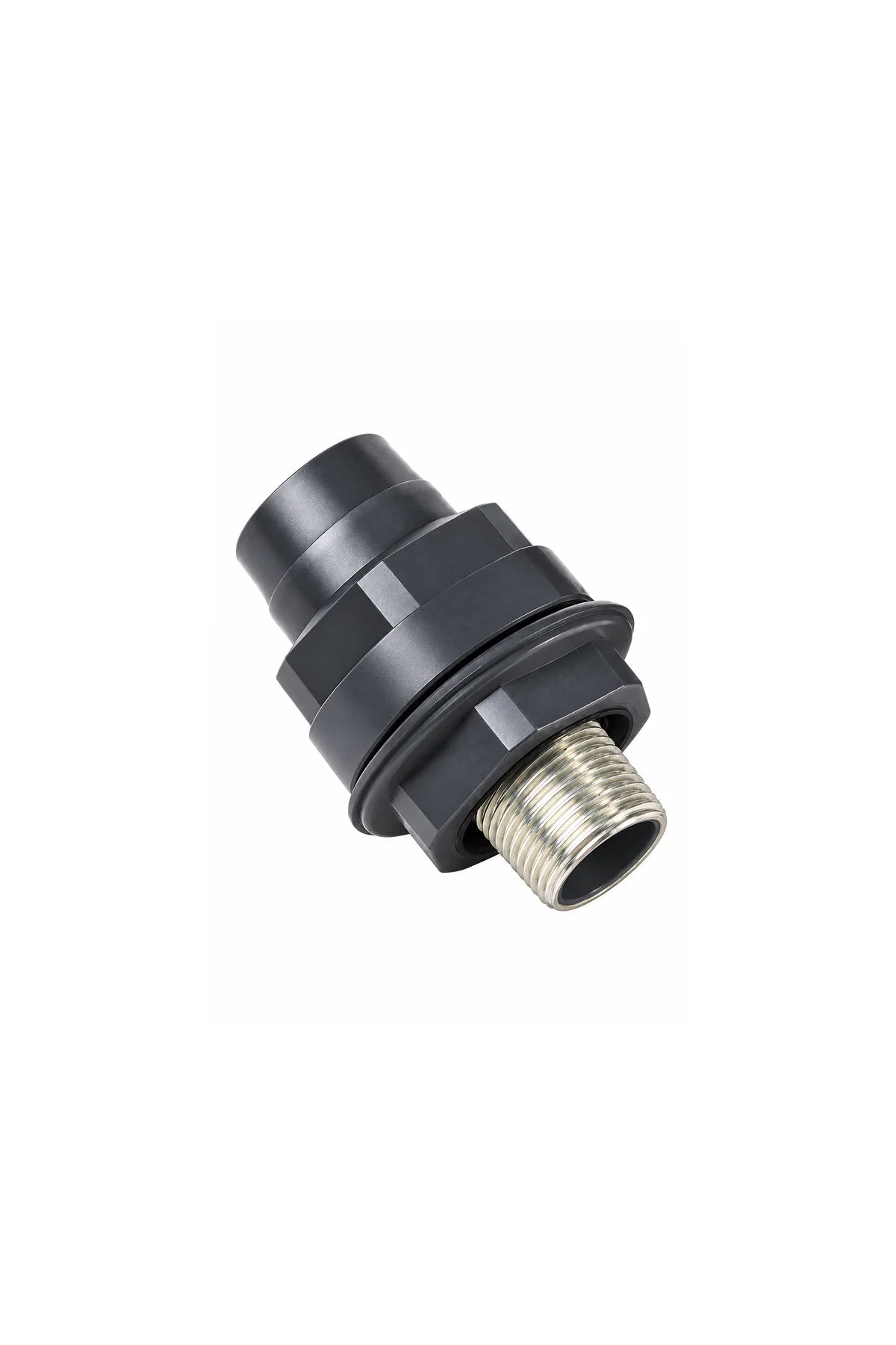 Unión conduit revestida en PVC macho–hembra 4"